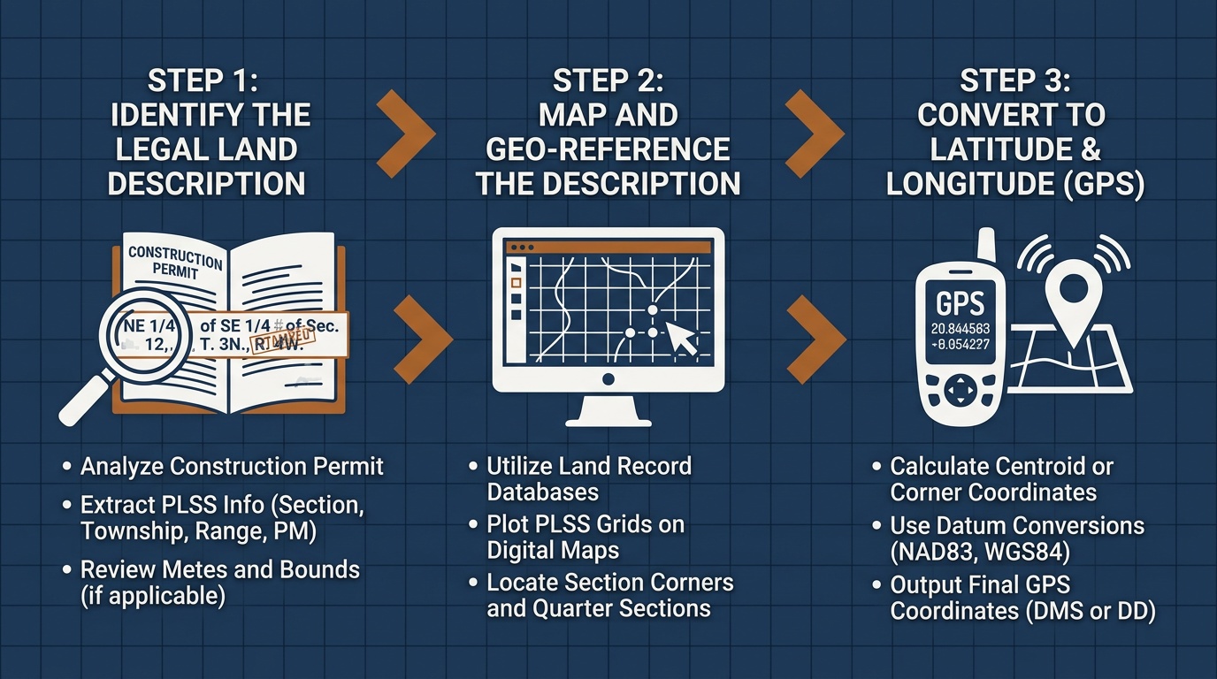 Reading Legal Land Descriptions on Construction Permits: A Field Guide