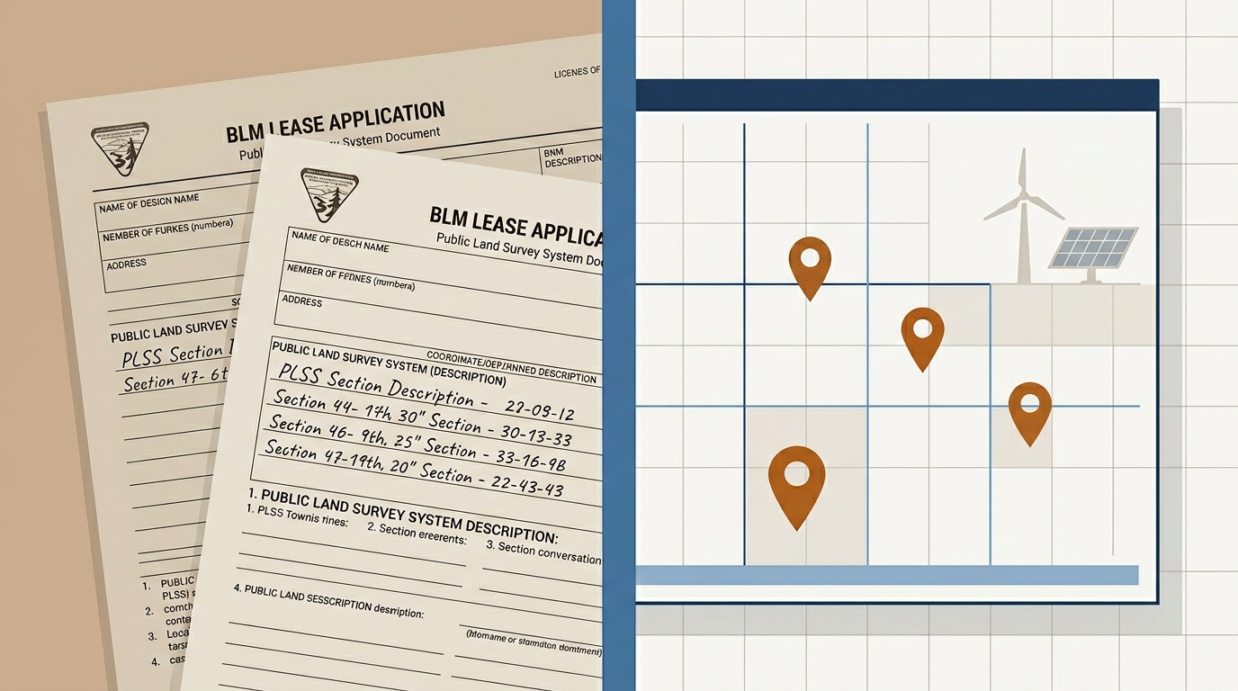 BLM Solar and Wind Leases: Why Accurate PLSS Coordinates Matter for Siting